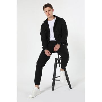 Hanorac slim fit cu fermoar