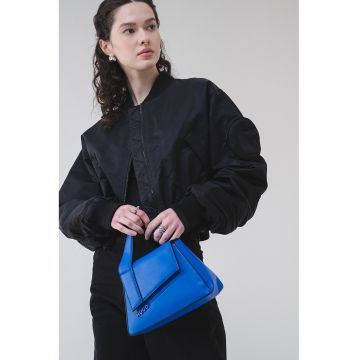 Jacheta bomber crop cu maneci lejere