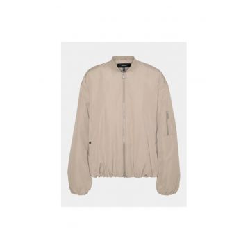 Jacheta bomber dama -  303614157 - Poliester - XS INTL - Bej
