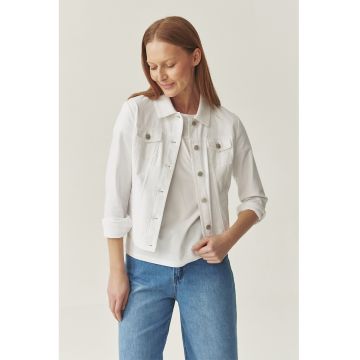 Jacheta cambrata din denim