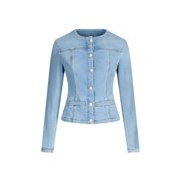 Jacheta cambrata din denim
