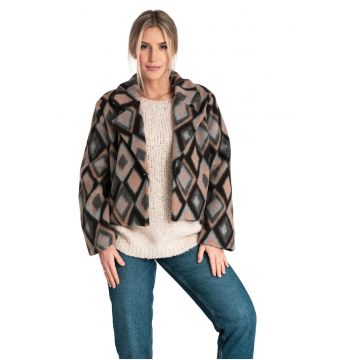 Jacheta dama M1117 -  Poliester - Multicolor -