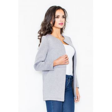 Jacheta dama M345 -  Poliester - Gri -