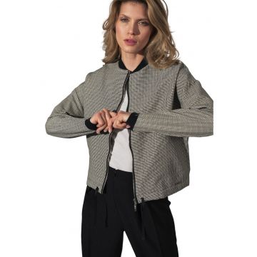 Jacheta dama M733 -  Poliester/Viscoza - Gri