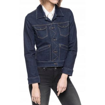 Jacheta Din Denim -  Jacheta Autentica - Croi: Slim Fit - Inchidere: Nasturi - Compozitie Material: 97% Bumbac - 3% Elastan - Numar De Buzunare: 4 - S - Albastru - 1 Bucata