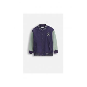 Jacheta varsity stil colorblock