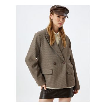 Trenci supradimensionat cu model in carouri