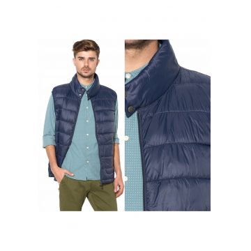Vesta Barbati -  Vesta Usoara - Culoare: Total Eclipse - Material: 100% Poliester - Croi: Regular Fit - Inchidere: Fermuar - M Intl - Albastru