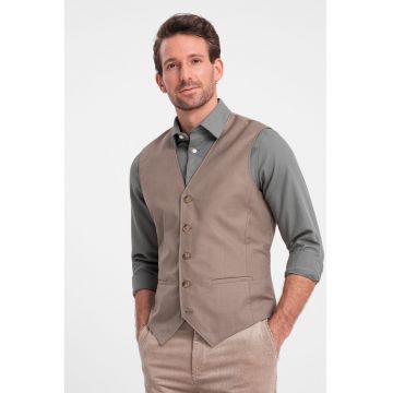 Vesta slim fit cu nasturi