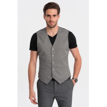 Vesta slim fit cu nasturi