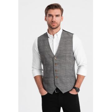 Vesta slim fit cu nasturi