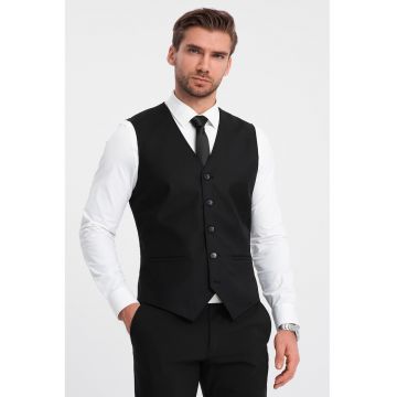 Vesta slim fit cu nasturi