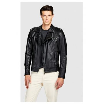 Geaca barbati -  69954 - Piele ecologica - Negru