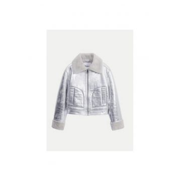 Geaca dama -  304477270 - Poliester reciclat - Argintiu