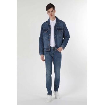 Jacheta De Barbati Albastru Oversize Fit Cl1058528