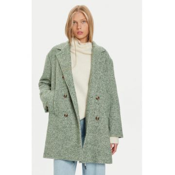 Palton dama -  304416514 - Poliester/Lana - Verde