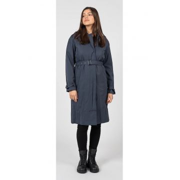 Trench impermeabil cu gluga detasabila si buzunare oblice Elidia - 36