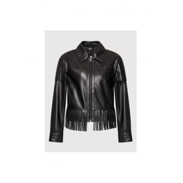 Geaca dama -  300001660 - Piele ecologica/Poliester - 42 EU - Negru