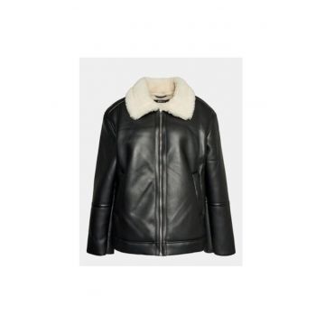 Geaca dama -  302990832 - Piele ecologica - Negru