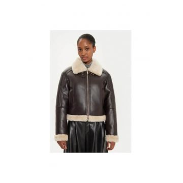 Geaca dama -  304449147 - Piele ecologica - Maro