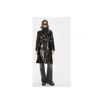 Palton dama -  303130190 - Poliuretan - Negru