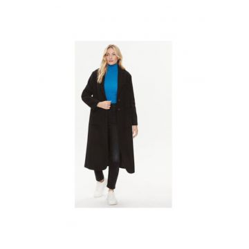 Palton dama -  303226206 - Lana/Poliester - Negru