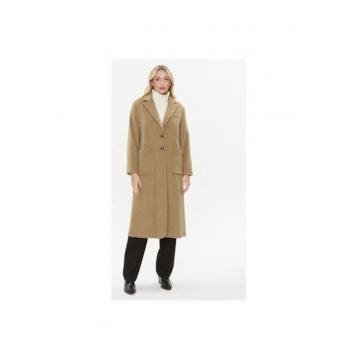 Palton dama -  303226343 - Lana/Poliester - Bej