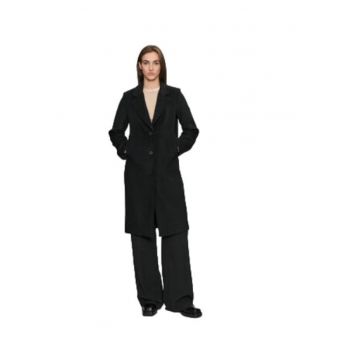 Palton dama 408029471265 -  Lana/Poliester - Negru -