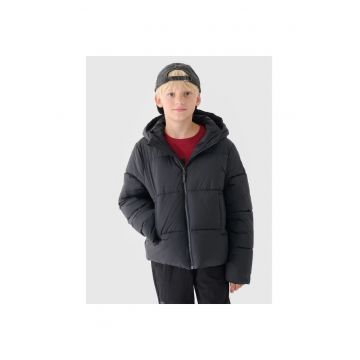 Geaca de iarna  Jr - puf sintetic - neagra - croiala supradimensionata