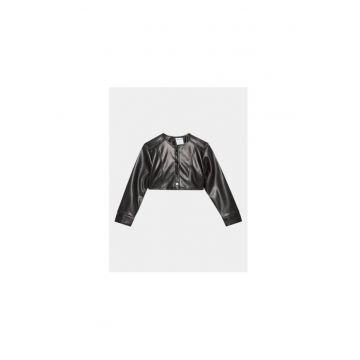 Geaca fete -  302108367 - Piele ecologica - Negru