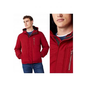Jacheta De Iarna -  The Bodyguard - 3XL INTL - Rosu - Croi Normal - Fermuar - 100% Poliester - 3 Buzunare