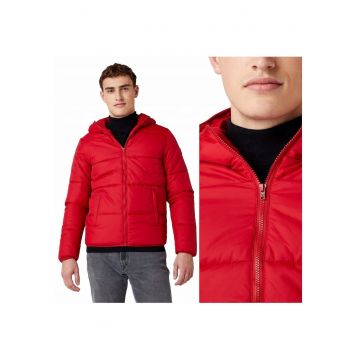 Jacheta De Iarna -  The Puffer - M INTL - Rosu - Croi Regular Fit - Inchidere Fermoar - Compozitie Material 100% Poliamida - Numar De Buzunare 2