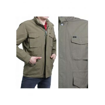 Jacheta De Tranzitie -  Field Jacket - M INTL - Verde - Croi Regular Fit - Inchidere Fermoar - Compozitie Material 50% Bumbac - 50% Poliester - Numar De Buzunare 4