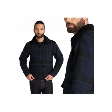 Jacheta De Tranzitie -  Jacheta Din Lana - XL INTL - Albastru - Croi Normal - Inchidere Fermoar - Numar De Buzunare 2 - Compozitie Material 59% Poliester - 25% Acril - 10% Lana - 3% Poliamida - 3% Vascoza