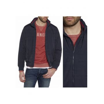 Jacheta De Tranzitie -  The Bomber Navy - S INTL - Albastru - Croi Regular Fit - Compozitie Material 60% Bumbac - 40% Poliamid - Numar De Buzunare 2 - Confortabil