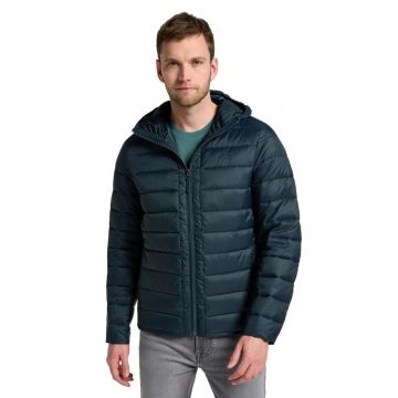 Jacheta puffer  Premium Quality - impermeabila - gluga - verde - poliester/poliamida