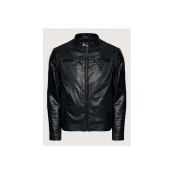 Geaca barbati -  209242393 - Piele naturala - L INTL - Negru