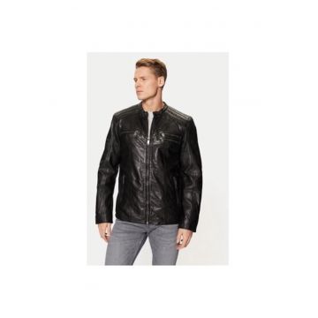 Geaca barbati -  304544132 - Piele naturala - Negru