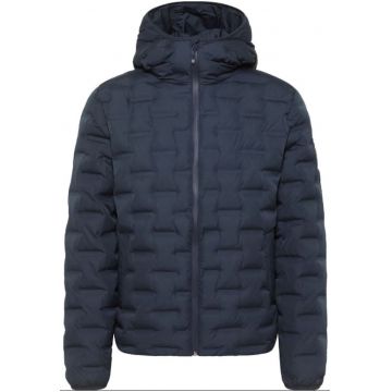 Geaca barbati -  matlasat - bleumarin - 50% poliester