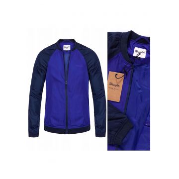 Geaca Barbati -  Model BOMBER - Croiala Slim Fit - Cu Fermoar - 4 Buzunare - Usoara Si Moderna - Buna Pentru Fiecare Zi Si Tinute Urbane - Marimea S - Albastru
