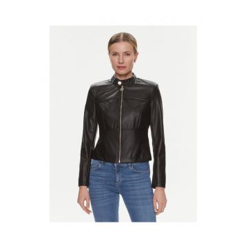 Geaca dama -  303992668 - Piele ecologica - Negru - Negru