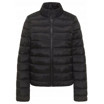 Geaca Dama De Iarna -  Model REGINA JET - Croiala Slim Fit - Cu Fermoar - 2 Buzunare - Usoara Si Calduroasa - Buna Pentru Iarna Si Tinute Zilnice - Marimea L - Negru