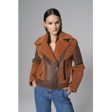 Geaca din blana de miel merinos 2067