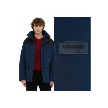 Jacheta Barbati -  The Bodyguard - Regular Fit - Fermoar - 2 Buzunare - 100% Poliester - Calduroasa - Rezistenta La Apa - Ideala Pentru Iarna - Marimea 4XL - Albastru