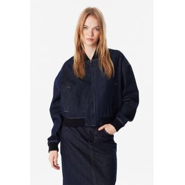 Jacheta bomber supradimensionata din denim