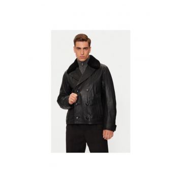 Geaca barbati -  304238284 - Piele naturala - Negru