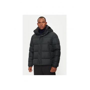 Geaca barbati -  304244186 - Poliester reciclat/Poliester - Negru
