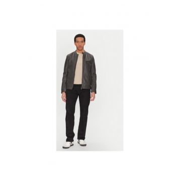 Geaca barbati -  305284341 - Piele naturala - Gri