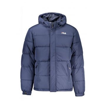 Geaca bomber barbati - cu 2 buzunare exterioare - cu gluga - logo -