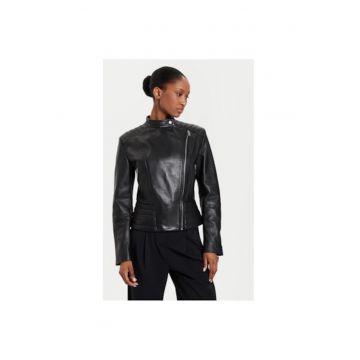 Geaca dama -  304313318 - Piele naturala - Negru